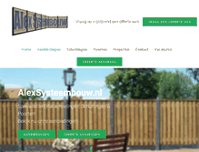 Tablet Screenshot of alexsysteembouw.nl